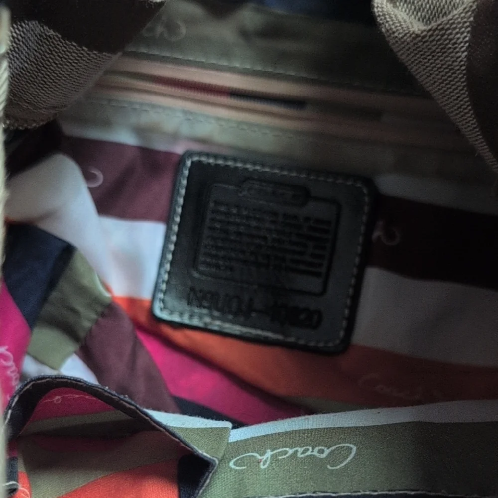 Brown and Black Signature Shoulder Bag - Picture 3 of 5